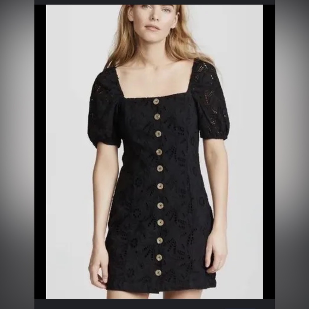 Black eyelet lace dress by Monteau size small item 08-06